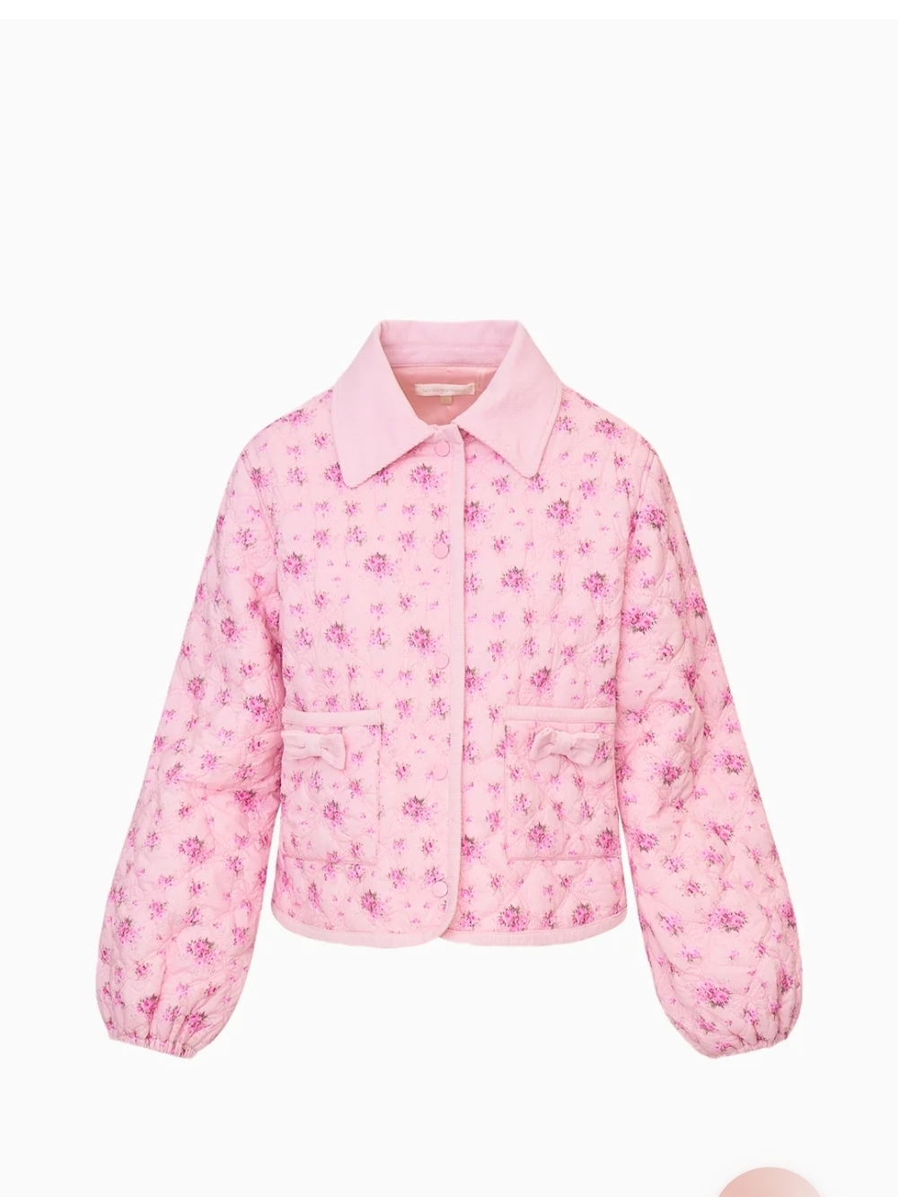 LoveShackFancy Quinlette Floral Quilted Jacket